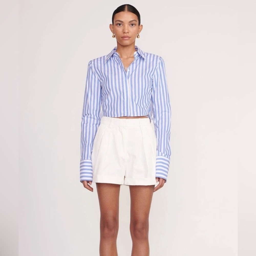 STAUD — New cropped button up (Sz L)